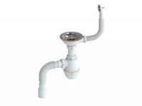 Сифон для ванны 1 1/2х40 с переливом РМС