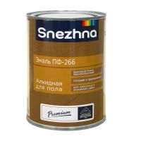 Эмаль для пола ПФ-266 красно-коричневая  0,9кг Snezhna Радуга@---