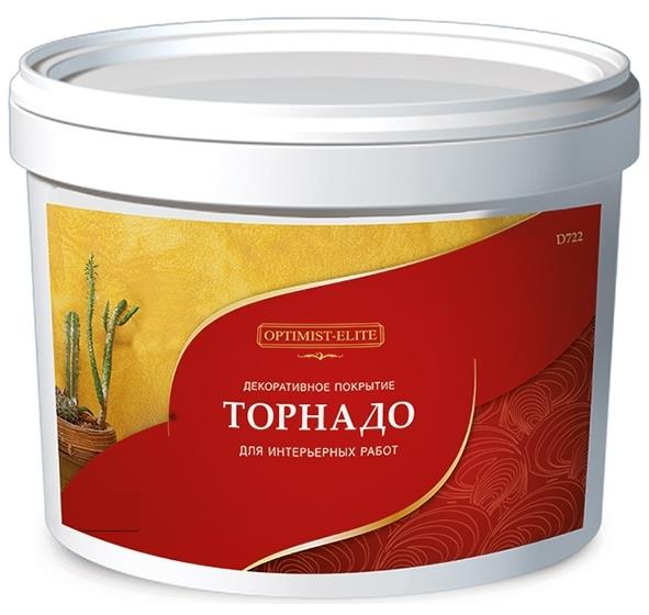 Покрытие декоративное D722 Торнадо  7кг Optimist Elite