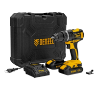 Дрель аккумуляторная 18,0V 13мм Li-ion 2,0Aх2 CIDB-IB-18-02  кейс удар.б/щет. Denzel(26)