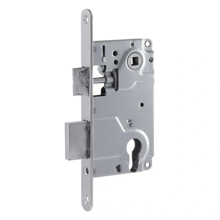 Замок врезной 13см б/руч. хром язычок М25-85 Нора-М-----