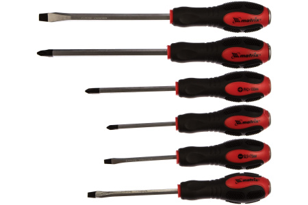 Набор отверток  6шт PH/SL ударные Matrix