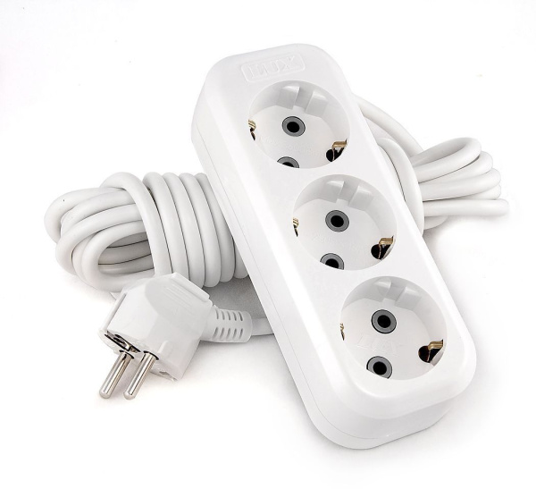 Удлинитель  7м 3 гн с з/к 16А 250В Lux