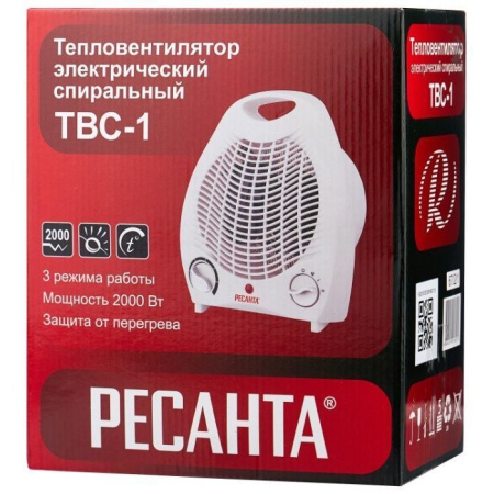 Тепловентилятор 2,0кВт спиральный ТВС-1 Ресанта(62)