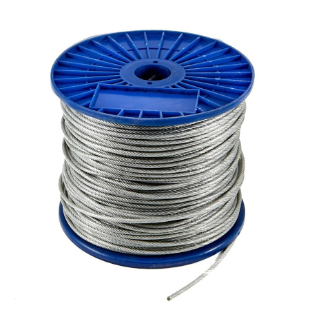 Трос стальной без оплетки  6мм