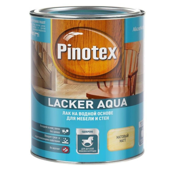 Лак акриловый универсальный 1,0л мат. Pinotex Lacker Aqva 10%