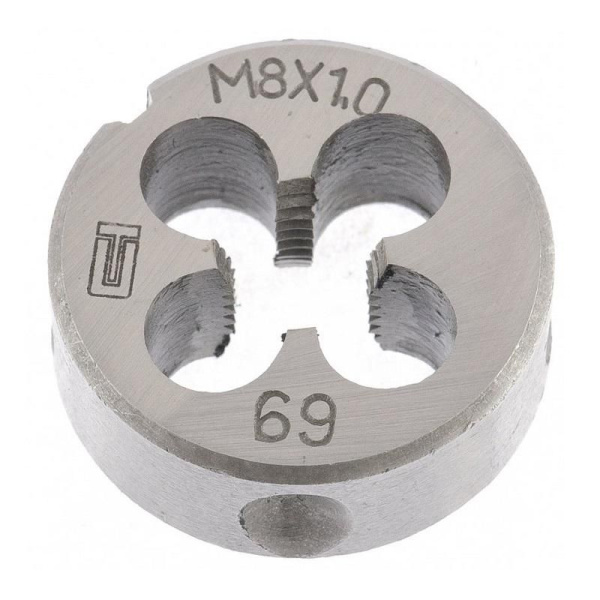 Плашка М 8х1,0 Сибртех